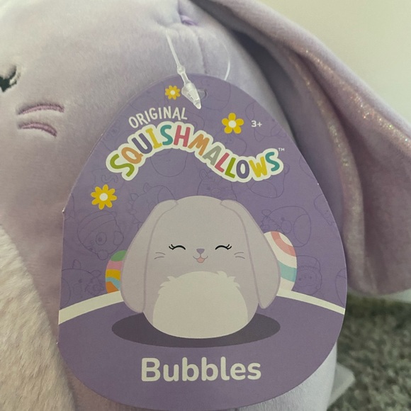 Bubbles the Bunny 8in Squishmallow - Picture 2 of 2